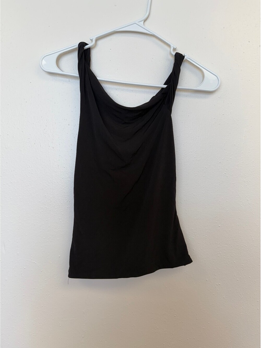 Fashion Nova Black Sleeveless Cowl Neck Tank Top Size M